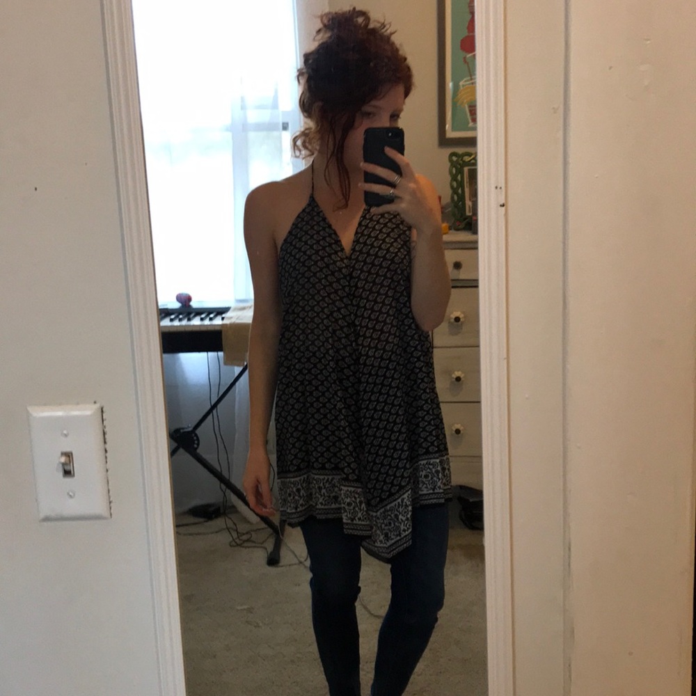 Urban Outfitters Backless, Handkerchief Tunic